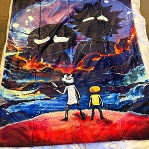 Rick and Morty Blanket 40 x 50 NWT!